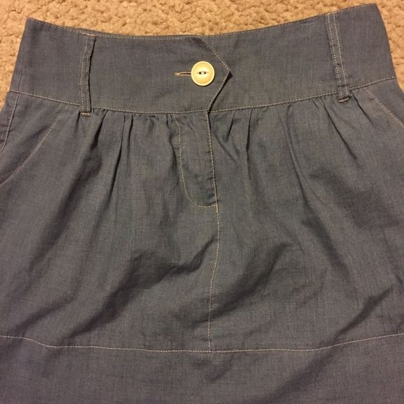 Faux Denim Skirt - Picture 3 of 7